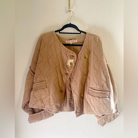 Free People Gwynnie Quilted Jacket. NWT. Large - Picture 4 of 16